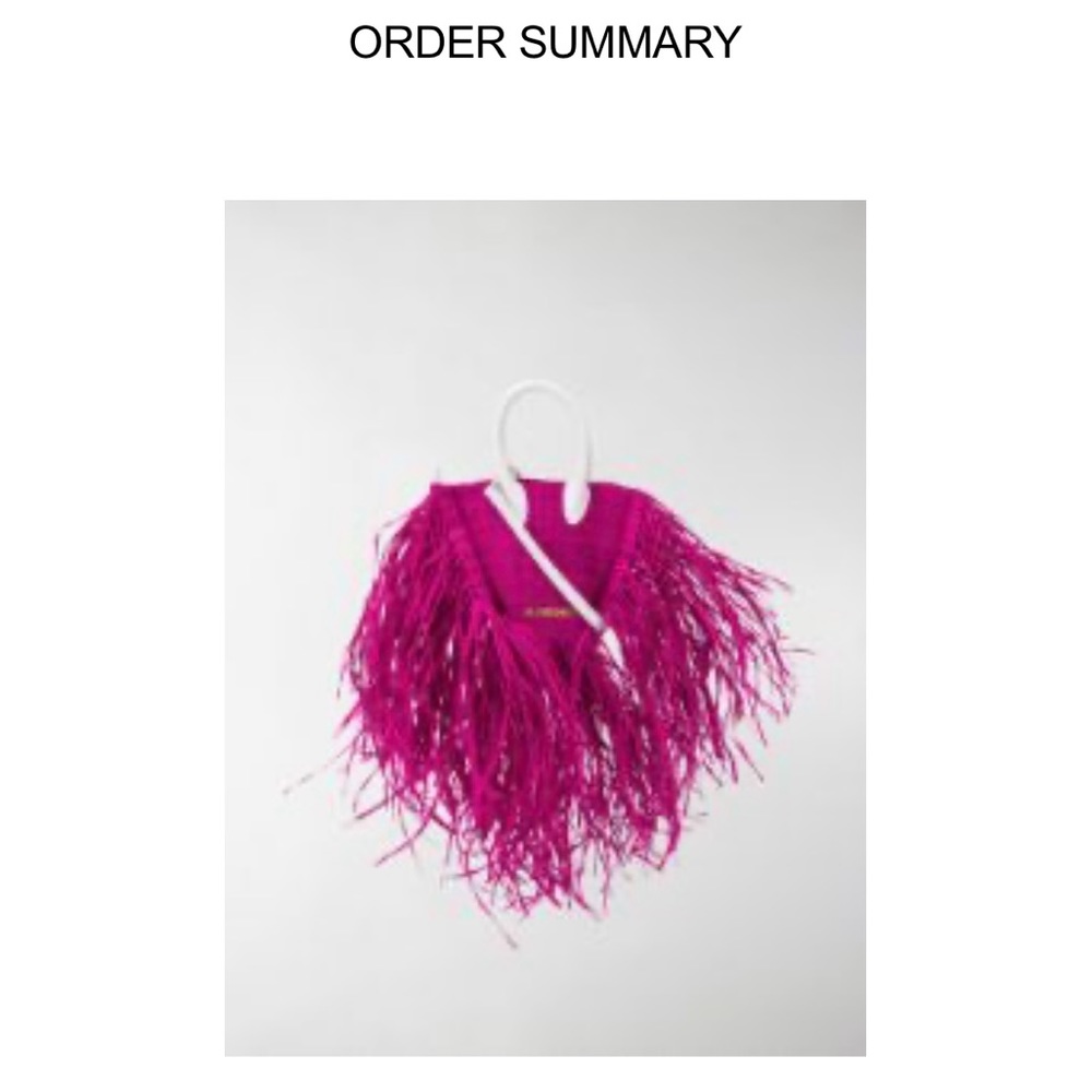 Jacquemus Le Baci hand bag. Barely worn. Great condition. No marks. Authentic.